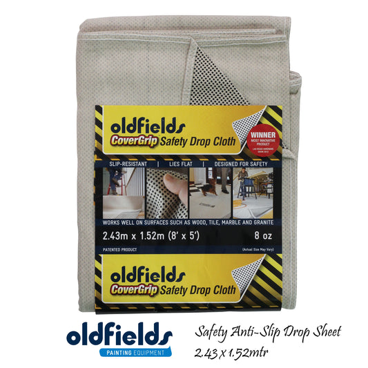 Covergrip safety anti-slip Drop Sheet 2.43 x 1.52Mtr from Oldfields