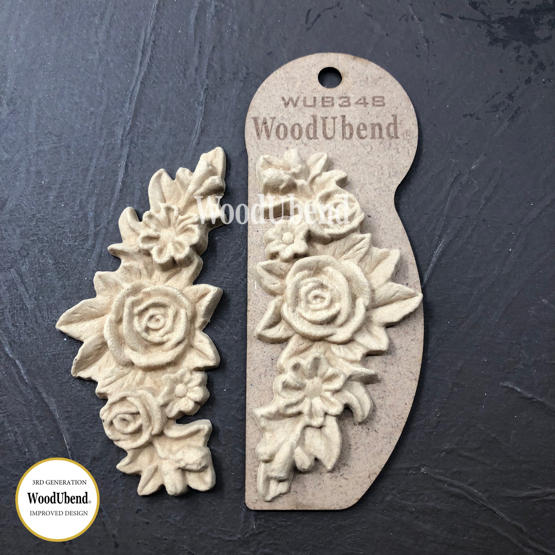 Flower Garlands  5.5×11.5cm From WoodUBend (pack of 2 or sold individually) WUB0348 - Da Vinci Chalk Paint & Rustic home decor