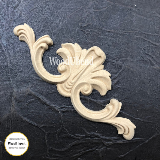 Sweeping Pediments 15.5x6cms From WoodUBend (pk of 2 or sold individually)  WUB0381 - Da Vinci Chalk Paint & Rustic home decor