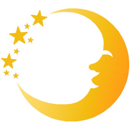 Moons and Stars Childrens Furniture Paint Stencil 120mm x 180mm