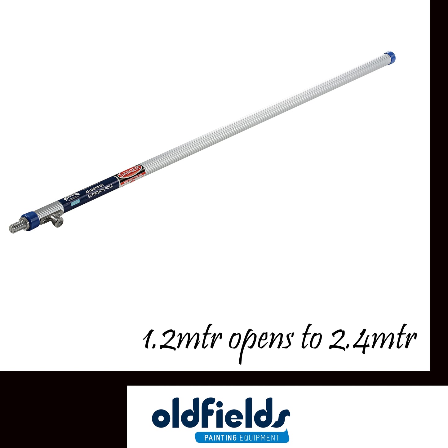 Pro series Aluminium Extension Poles 1.2mtr - 2.4mtr from Oldfields