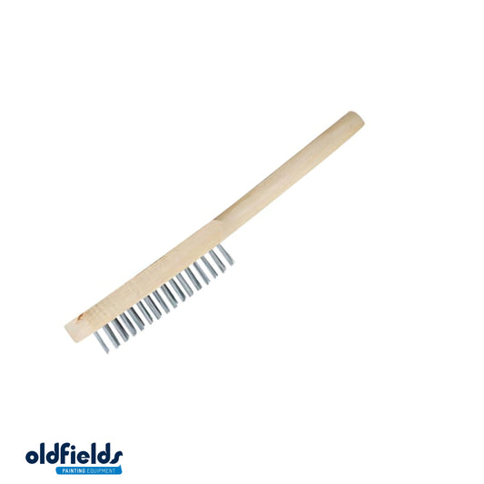 Standard Wire Brush long handle 4 Row from Oldfields