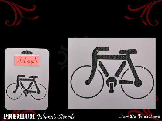 BICYCLE furniture paint stencil 127mm x 180mm