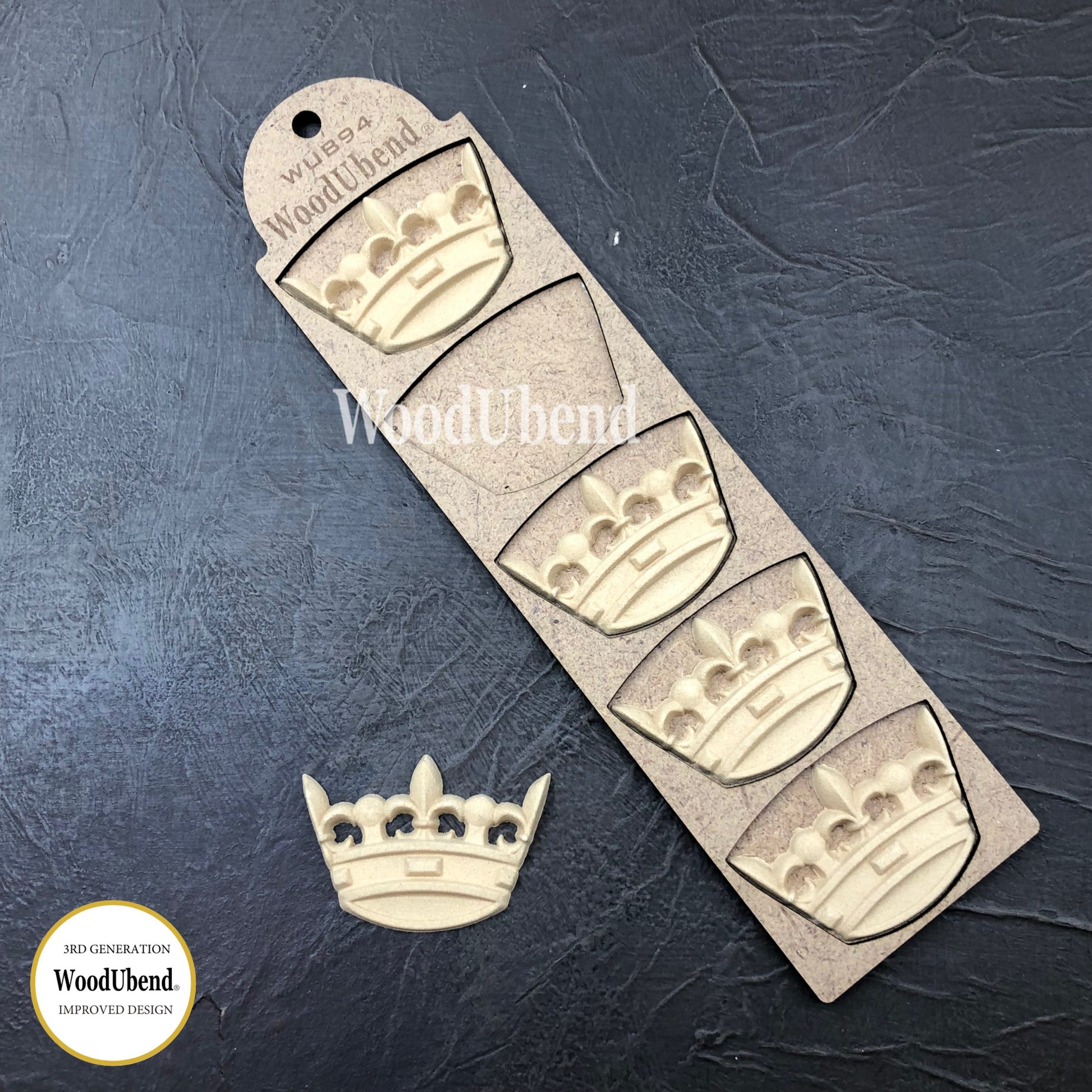 Crowns 7x5cm From WoodUBend (pack of 5 or sold individually)  WUB0094 - Da Vinci Chalk Paint & Rustic home decor