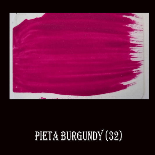 32 Chalky Finish Paint Pieta Burgundy