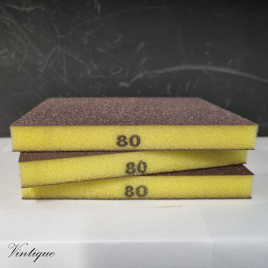 Abrasive Flexible Foam sanding Sponge pad-2 sided 80g