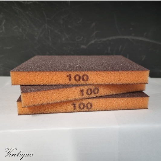 Abrasive Flexible Foam sanding Sponge pad-2 sided 100g