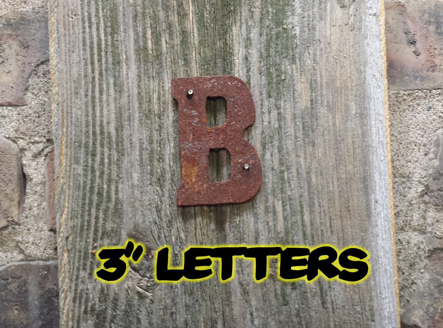 Rusty metal Letters and numbers 75mm - Da Vinci Chalk Paint & Rustic home decor