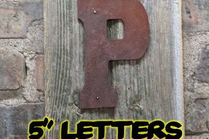 Rusty metal Letters and numbers 125mm - Da Vinci Chalk Paint & Rustic home decor