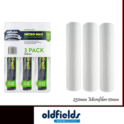 10mm Nap Pro Series Microfibre Paint Roller sleeves from Oldfields