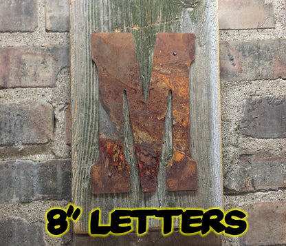 Rusty metal Letters and numbers 200mm (8") - Da Vinci Chalk Paint & Rustic home decor