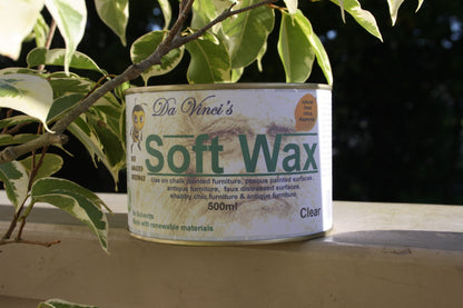 Antiquing Soft Wax for Chalk paint finishes & Furniture Clear (Dark} - Da Vinci Chalk Paint & Rustic home decor