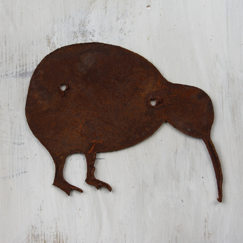 Kiwi Large- made from thick rusty steel (25cm x 20cm) - Da Vinci Chalk Paint & Rustic home decor